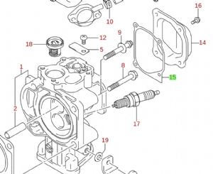 Suzuki  Gasket Cylinder Head Cover DF4,DF5,DF6 (click for enlarged image)